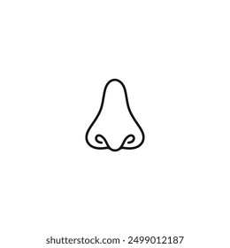 Nose icon vector. EPS 10 editable vector