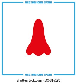 Nose icon vector EPS 10, abstract sign flat design,  illustration modern isolated badge for website or app - stock info graphics