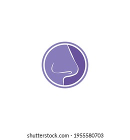 Nose icon vector illustration design template.