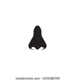 Plantilla de diseño de ilustración vectorial de icono de nariz.
