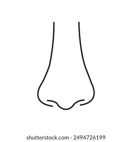 nose icon vector illustration simple design