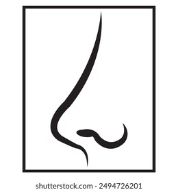 nose icon vector illustration simple design