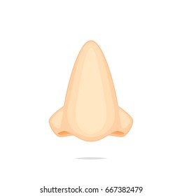 Nose icon vector isolated illustration