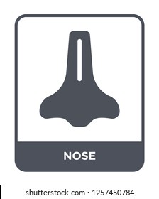 nose icon vector on white background, nose trendy filled icons from Medical collection, nose simple element illustration