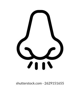 Nose Icon Vector Symbol Design Illustration