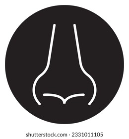 nose icon vector template illustration logo design