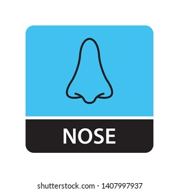 Nose icon for web and mobile
