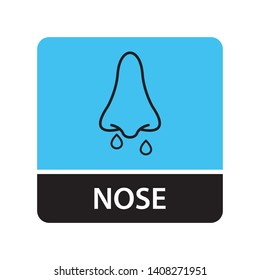 Nose icon for web and mobile