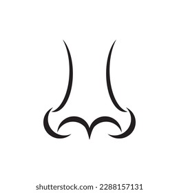 Nose icon,logo illustration design template.
