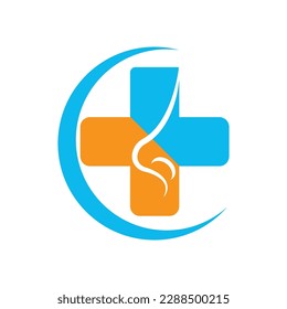 Nose icon,logo illustration design template.