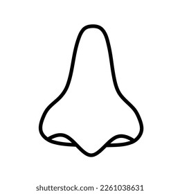 nose icon.vector illustration of nose with simple design