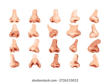 Conjunto de Ícones do Elemento de Ilustração do Nariz