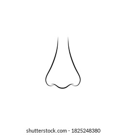 nose logo stock illustration design