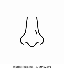 nose part icon sign vector