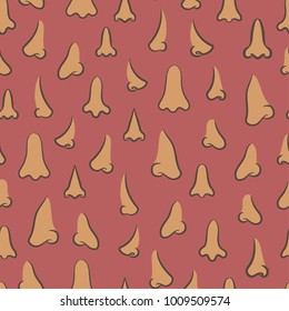 Nose pattern beige nude skin brown background face element