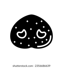 nose pig animal glyph icon vector. nose pig animal sign. isolated symbol illustration