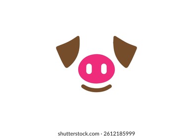 Nose of pig vector illustration on white background