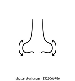 nose, plastic surgery icon. Element of plastic surgery for mobile concept and web apps icon. Thin line icon for website design and development, app development