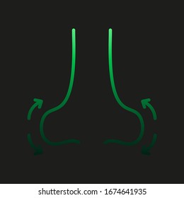 Nose, plastic surgery nolan icon. Simple thin line, outline vector of plastic surgery icons for ui and ux, website or mobile application