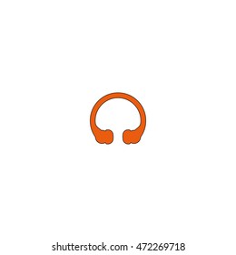 Nose plug. Swimming nose clips icon.