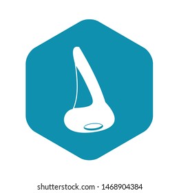Nose side view icon. Simple illustration of nose side view vector icon for web