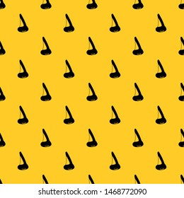 Nose side view pattern seamless vector repeat geometric yellow for any design