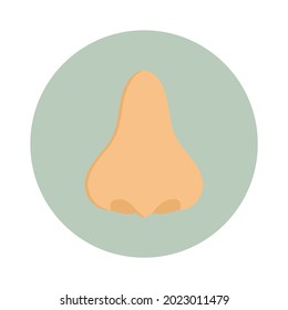 ilustración simple nasal clip vectorial
