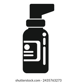 Nose spray body icon simple vector. Strong healthcare. Dose vaccination medicine