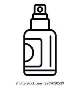 Nose spray icon outline vector. Allergy seasonal. Sick disease