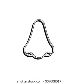 Nose - vector icon