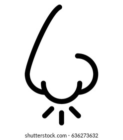 Nose Vector Icon