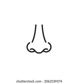 Nose vector icon illustration logo design