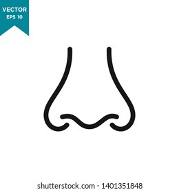 nose vector icon in trendy flat style 
