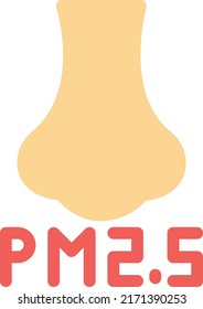 nose  Vector illustration on a transparent background. Premium quality symmbols. Line Color vector icons for concept and graphic design.