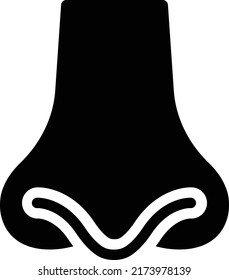 nose Vector illustration on a transparent background.Premium quality symbols.Glyphs vector icon for concept and graphic design.