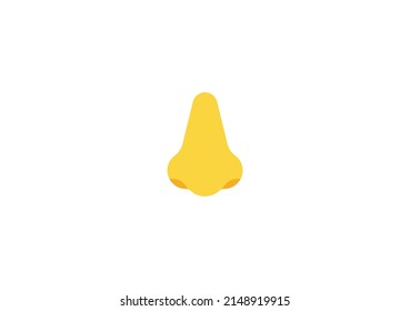 Nose Vector Isolated Emoticon. Nose Icon