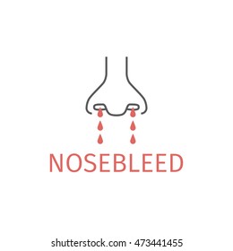 nosebleed line icon