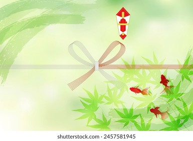 Noshi Mid-year gift Goldfish Mizuhiki