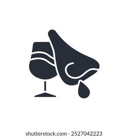 Nosing-Symbol. vector.Editable stroke.linear style Zeichen zur Verwendung Web-Design, logo.Symbol-Illustration.