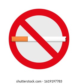 No-smoking sign icon for the application and website