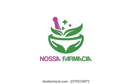 Nossa Farmacia logo for wellness company