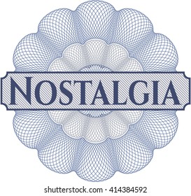 Nostalgia abstract linear rosette