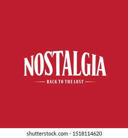 Nostalgia Back to the lost Logo