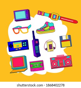 80s Vector Vintage Retro 80s Vector Stock Vector (Royalty Free ...