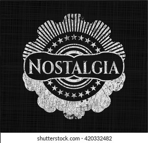 Emblema de pizarra nostalgia