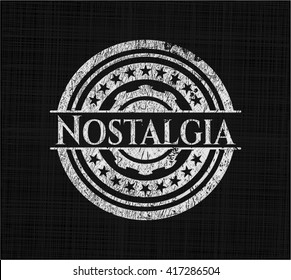 Nostalgia with chalkboard texture