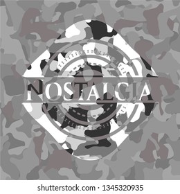 Nostalgia grey camo emblem