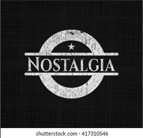 Nostalgia on chalkboard