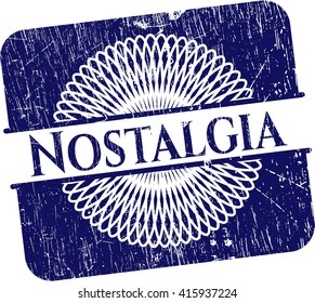 Nostalgia rubber grunge stamp