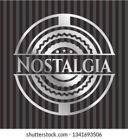 Nostalgia silver shiny badge